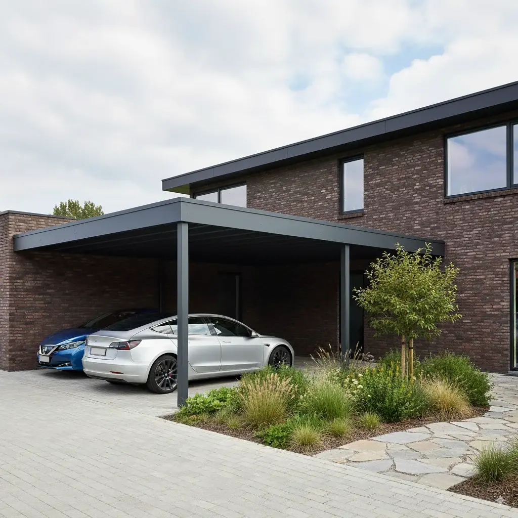 Maison équipée d’un carport