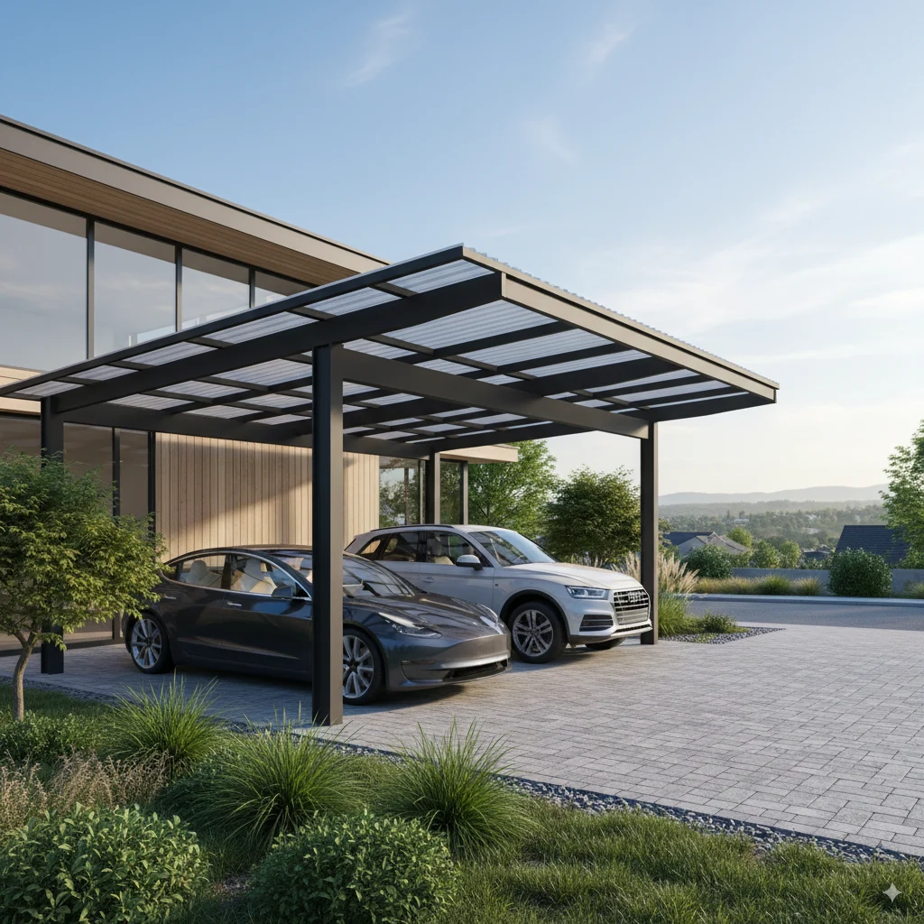 une belle maison équipée d'un magnifique carport